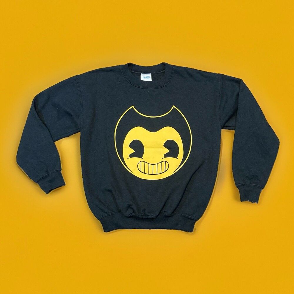 Bendy and the Ink Machine Kids Black Sweatshirt sz Medium